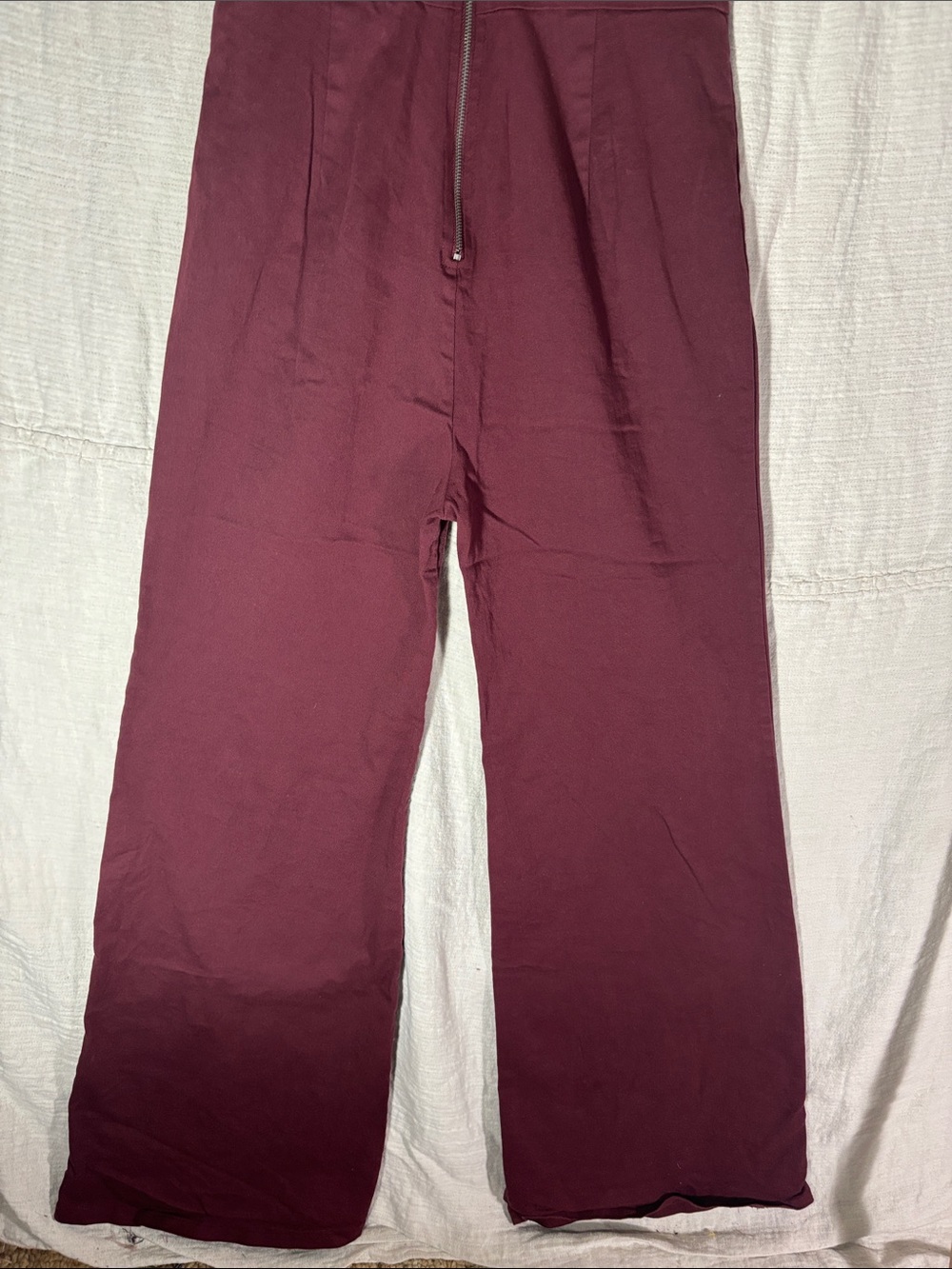 Flying Tomato Burgundy Wide Leg Sleeveless Jumpsuit Size XL - Picture 6 of 8